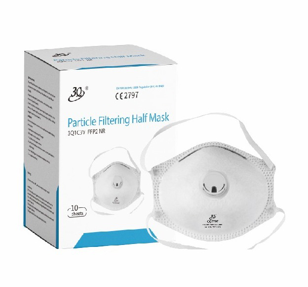 FFP2 NR Face Mask — 3Q1C3V (Valved Fold-flat)