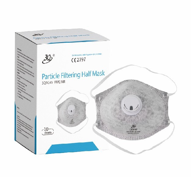 FFP2 NR Face Mask — 3Q1C4V (Valved Fold-flat)