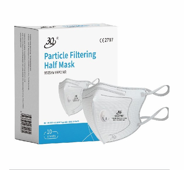FFP2 NR Face Mask — 9505HV (Valved Fold-flat)