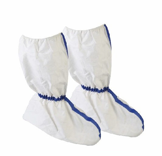 Knee-high Boot Covers with Blue Tapes