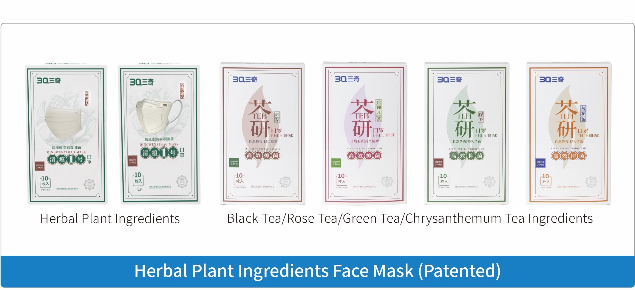 Herbal Plant Ingredients Face Mask (Patented)