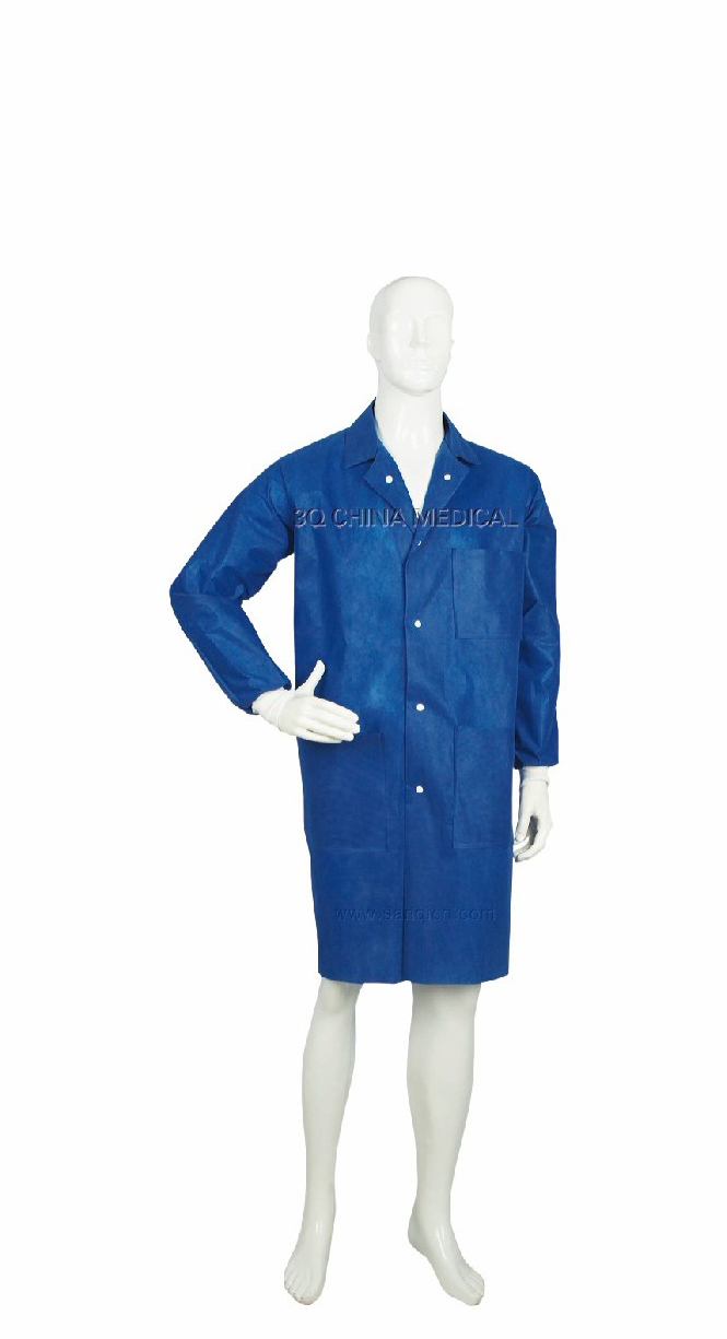 Lab Coat with Cuffs (Blue)