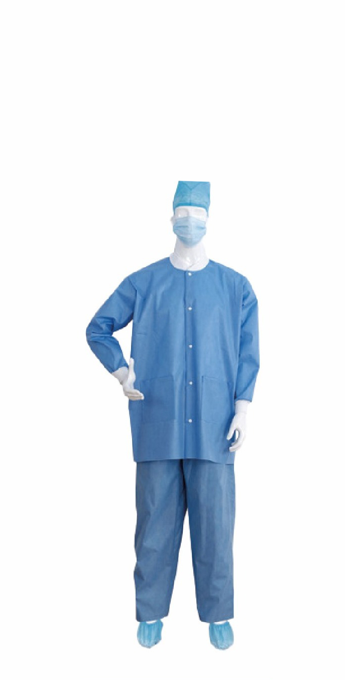 Lab Jacket with Knit Collar