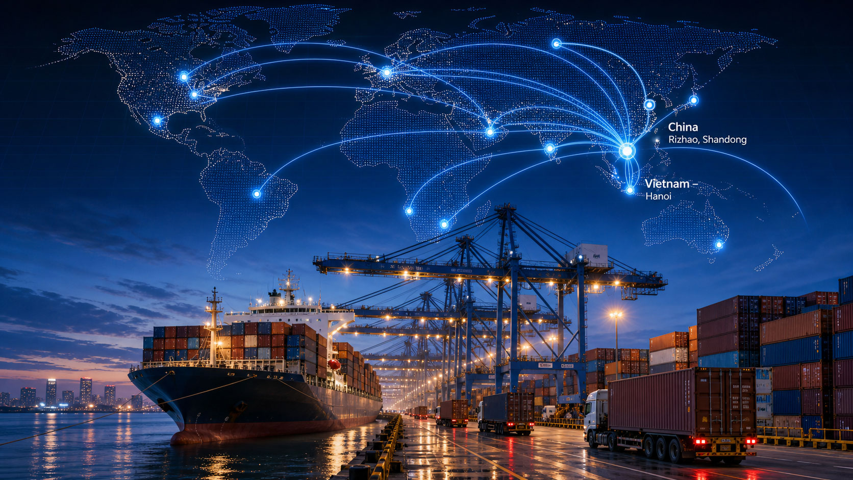 Sanqi medical manufacturing, global logistics and international supply network